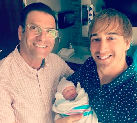 Jerry with his partner and a daughter, Olivia Grace, born on October 16, 2019.